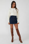 Free People Ray Cord Mini Skirt Style OB1543115 in Ebony;cord mini skirt;corduroy mini skirt;fall corduroy mini skirt;fall mini skirt;free people corduroy skirt