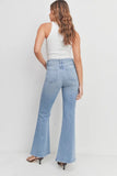 Just Black Denim The Donna Bell Bottom Style BP398J-LT in Light Wash Denim;Women's Light Wash Flare Jeans;Just Black Denim Jeans;Just USA Denim Jeans; 