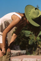 Lack of Color Hats Cactus Rancher Style Number CactusRanch;women's fedora hat;women's spring rancher style hat;heart shaped face hat