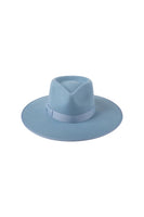 Lack of Color Hats Capri Rancher Style Number CapriRanch in sky blue;women's fedora hat;women's spring rancher style hat;heart shaped face hat