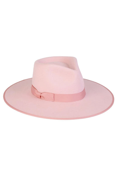 Lack of Color Pink Stardust Rancher Wool Hat Size Small 55cm Pink Fedora Hat With Ribbon, Unisex Fedora Hat Classic Wide  main image 2