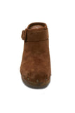 Matisse Footwear Stevie Clog in Fawn or Black;Wooden Sole Heeled Clog;Suede Heeled Clog;Suede Heeled Clog Mule;Matisse Heeled Suede Clog;Women's Clog