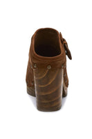 Matisse Footwear Stevie Clog in Fawn or Black;Wooden Sole Heeled Clog;Suede Heeled Clog;Suede Heeled Clog Mule;Matisse Heeled Suede Clog;Women's Clog