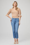 Paige Denim Cindy Crop STyle 6615E77-3652 in Darling with Siesta Hem;Paige Cropped Straight Jean; 