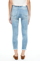 Pistola Denim Audrey Crop Mid Rise Skinny Crop Style P00016038SR Sirad in Sierra Distressed;women's mid rise skinny jeans