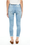 Pistola Denim Audrey Crop Mid Rise Skinny Crop Style P00016038SR Sirad in Sierra Distressed;women's mid rise skinny jeans