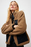 Rails Clothing Lorna Style 761-493-2201 in Camel;Women's Shrpa Jacket;Women's Fall Outerwear;Rails Sherpa Jacket