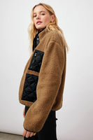 Rails Clothing Lorna Style 761-493-2201 in Camel;Women's Shrpa Jacket;Women's Fall Outerwear;Rails Sherpa Jacket