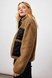 Rails Clothing Lorna Style 761-493-2201 in Camel;Women's Shrpa Jacket;Women's Fall Outerwear;Rails Sherpa Jacket