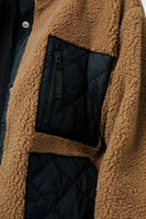 Rails Clothing Lorna Style 761-493-2201 in Camel;Women's Shrpa Jacket;Women's Fall Outerwear;Rails Sherpa Jacket