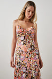 Rails Clothing Sudra Dress Style 783-130C-5321 in Pink Aster;Floral Midi DRess;Floral Spring DRess;Guest Of Dress; 