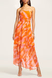 Ramy Brook Printed Bernadette Strapless Midi Dress Style Number A0322311 in Zinnia Combo;Women's strapless summer dress;midi dress;printed dress;Ramy Brook Dress;Women's clothing boutique in the hudson valley NY;Bfree Boutique Orange County NY;Bfree Bergen County NJ;Women's Online Fashion and accessories boutique;Women's clothing store Hudson Valley NY;Warwick NY;Wyckoff NJ