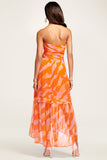 Ramy Brook Printed Bernadette Strapless Midi Dress Style Number A0322311 in Zinnia Combo;Women's strapless summer dress;midi dress;printed dress;Ramy Brook Dress;Women's clothing boutique in the hudson valley NY;Bfree Boutique Orange County NY;Bfree Bergen County NJ;Women's Online Fashion and accessories boutique;Women's clothing store Hudson Valley NY;Warwick NY;Wyckoff NJ