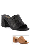 Seychelles Footwear Adapt Sandal in Black or Tan Raffia
