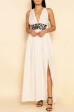 Shore Brand Athens Maxi Embroidered Dress Style SW12290D in Vineyard Embroidery; 