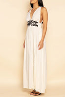 Shore Brand Athens Maxi Embroidered Dress Style SW12290D in Vineyard Embroidery; 