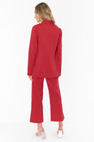 Show ME Your Mumu Major Blazer Style Mr2-4391 RS10 in Red Suiting;Women's Red Blazer;Show Me Your Mumu Red Blazer;Holiday Blazer