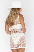 Show Me Your Mumu Cass Cover-up Dress Style MS3-5248 MS72 in Mermaid Sequin Knit;Cover-up Dress;Crochet Knit Cover-up Dress;Show Me Your MUMU cover-up; 