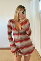Show Me Your Mumu Monte Carlo Romper Style MS3-5654 KN99 in Riviera Zigzag Crochet; 