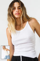 The Perfect White Tee Annie Tank Style T101-Annie in White and Sugar