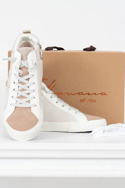 Vintage Havana Axel Blush Taupe High Top Sneakers by Vintage Havana;Women's High Top Sneaker;Vintage Havana High Top Sneaker