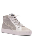 Vintage Havana Flair High Top Sneaker in Taupe Multi;women's high top fashion sneaker