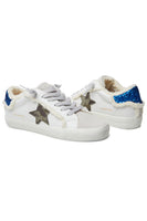 Vintage Havana Malibu Sneaker in White and Army;Women's Sneaker;Fashion Sneaker;Vintage Havana Sneaker;Golden Goose Look alike Sneaker;Women's online clothing and accessories boutique;Bfree_Boutique;BfreeBabe;MyBfreeStyle; 