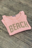 Wooden Ships Beach V Cotton Style Number K48C2W700 in Splash Coral and Cashew;Wooden Ships Sweaters;Salty Sweater;Women's Spring Summer Sweaters;Wooden Ships Knits