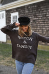 Wooden Ships Witch and Famous Crew Style K49Y2W715 in Dark Roast and Mirage;Wooden Ships Halloween Collection;Halloween Sweater