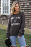 Wooden Ships Witch and Famous Crew Style K49Y2W715 in Dark Roast and Mirage;Wooden Ships Halloween Collection;Halloween Sweater