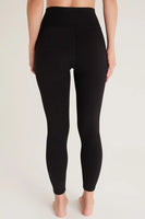 Z Supply Clothing Activewear All Day 7_8 Pocket Legging Style ZVP223004 Blk in Black;Women's Active legging;Performance Fabric Active Legging