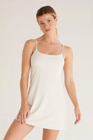 Z Supply Clothing Activewear In The Groove Dress Style ZVD223012 SSN in Sandstone;Tennis Dress;Pickleball Dress;Activewear Dress; 