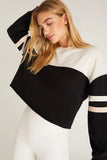 Z Supply Clothing City Color Block Sweatshirt Style ZVT231120 Blk in Black