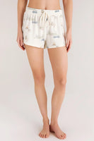 Z Supply Clothing Mia Camper Short Style ZLS223387 CDD in Cloud Dancer;Women's Lounge Short;Women's Loungewear