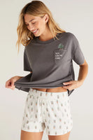 Z Supply Clothing Vintage Grow Tee Style ZLT223955 CHH in Charcoal Heather