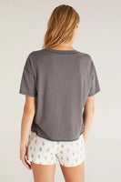 Z Supply Clothing Vintage Grow Tee Style ZLT223955 CHH in Charcoal Heather